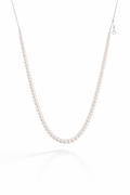 A 3.8-4mm | Whispers of Light |  Full-Strand Necklace | In stock｜Ships in 24h