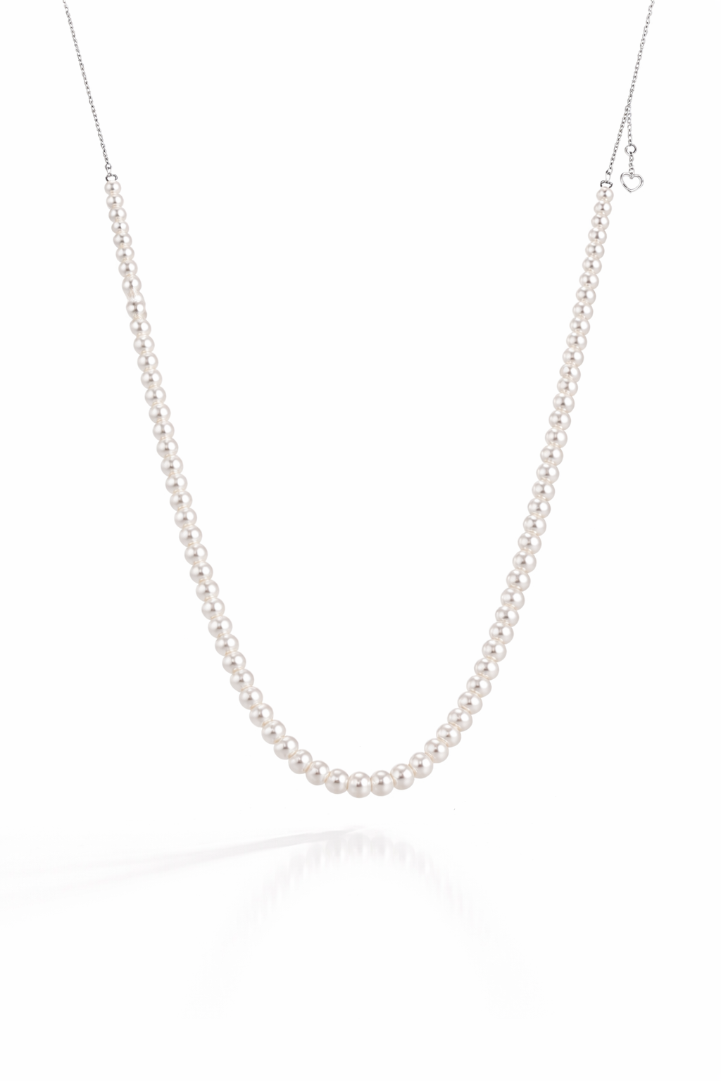 A 3.8-4mm | Whispers of Light |  Full-Strand Necklace | In stock｜Ships in 24h