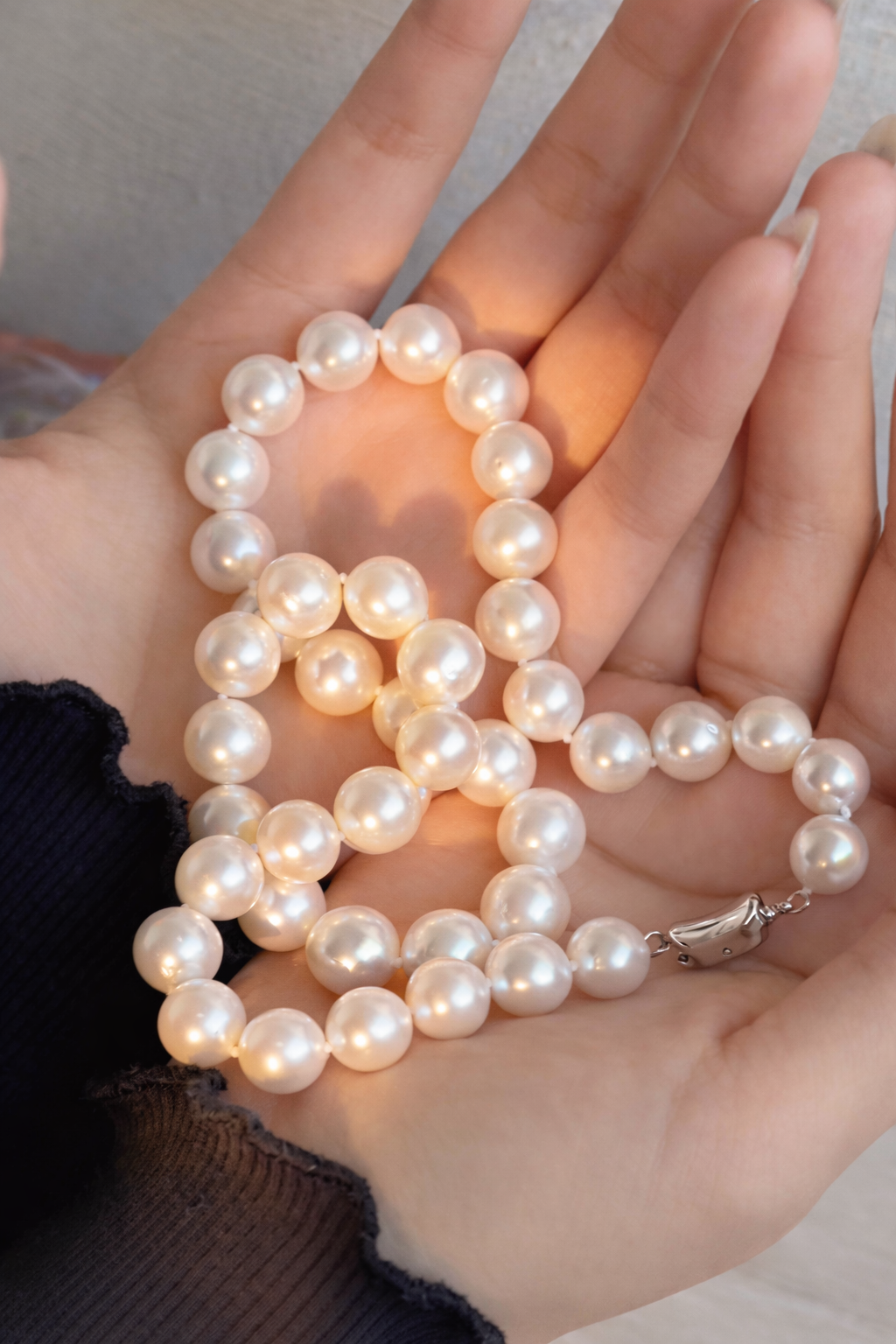 A 9-11mm | The Herald Light | Full Strand Necklace | In stock｜Ships in 24h