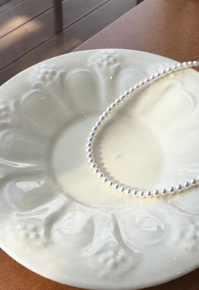 A 3.8-4mm | Whispers of Light |  Full-Strand Necklace | In stock｜Ships in 24h