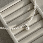B 3.5–4mm + 8mm | The Held Point | Full Strand Necklace｜In stock｜Ships in 24h