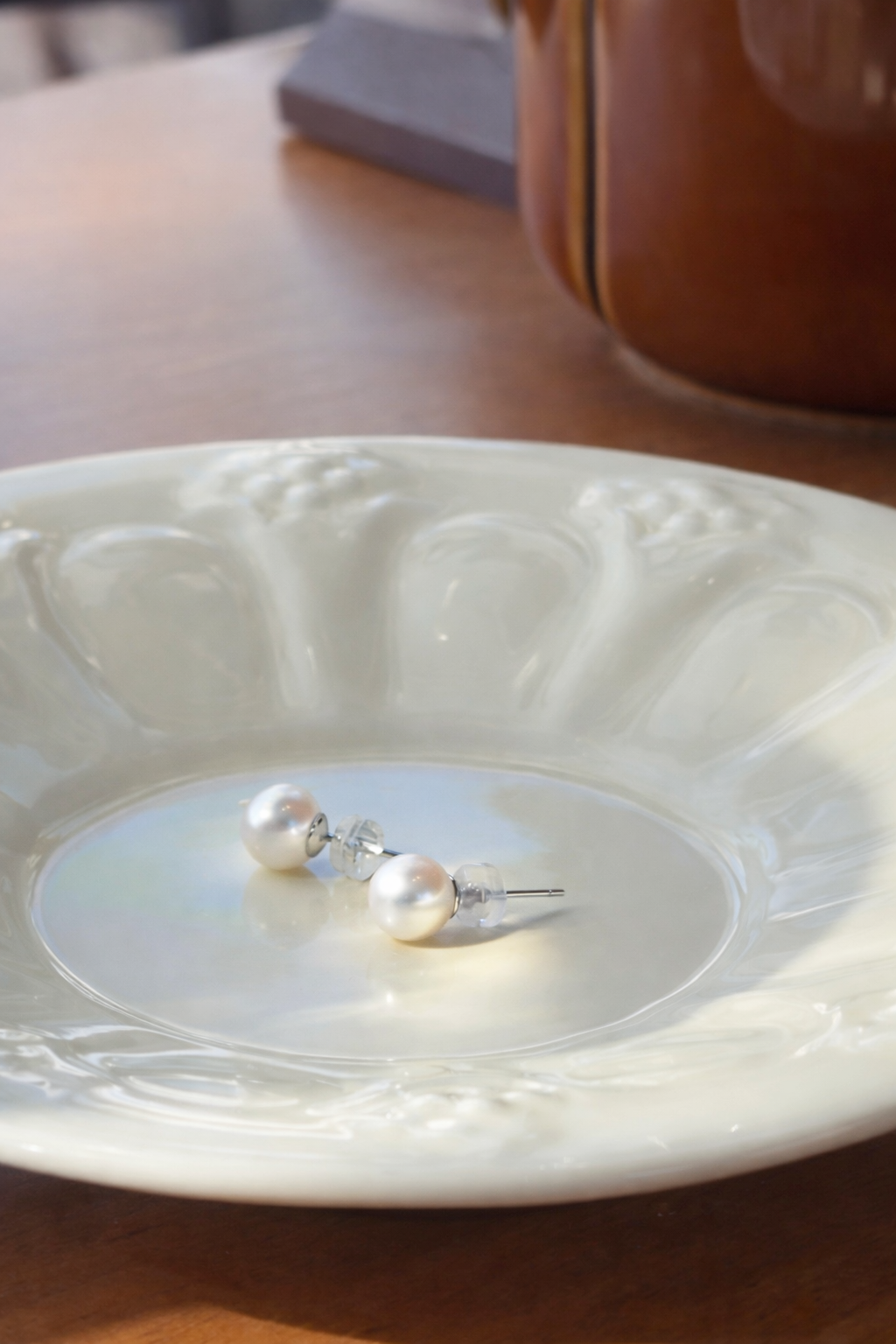 D 7-7.5mm | Lunar Halo | Stud Earrings | In stock｜Ships in 24h