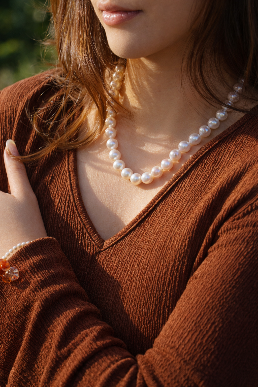 A 9-11mm | The Herald Light | Full Strand Necklace | In stock｜Ships in 24h