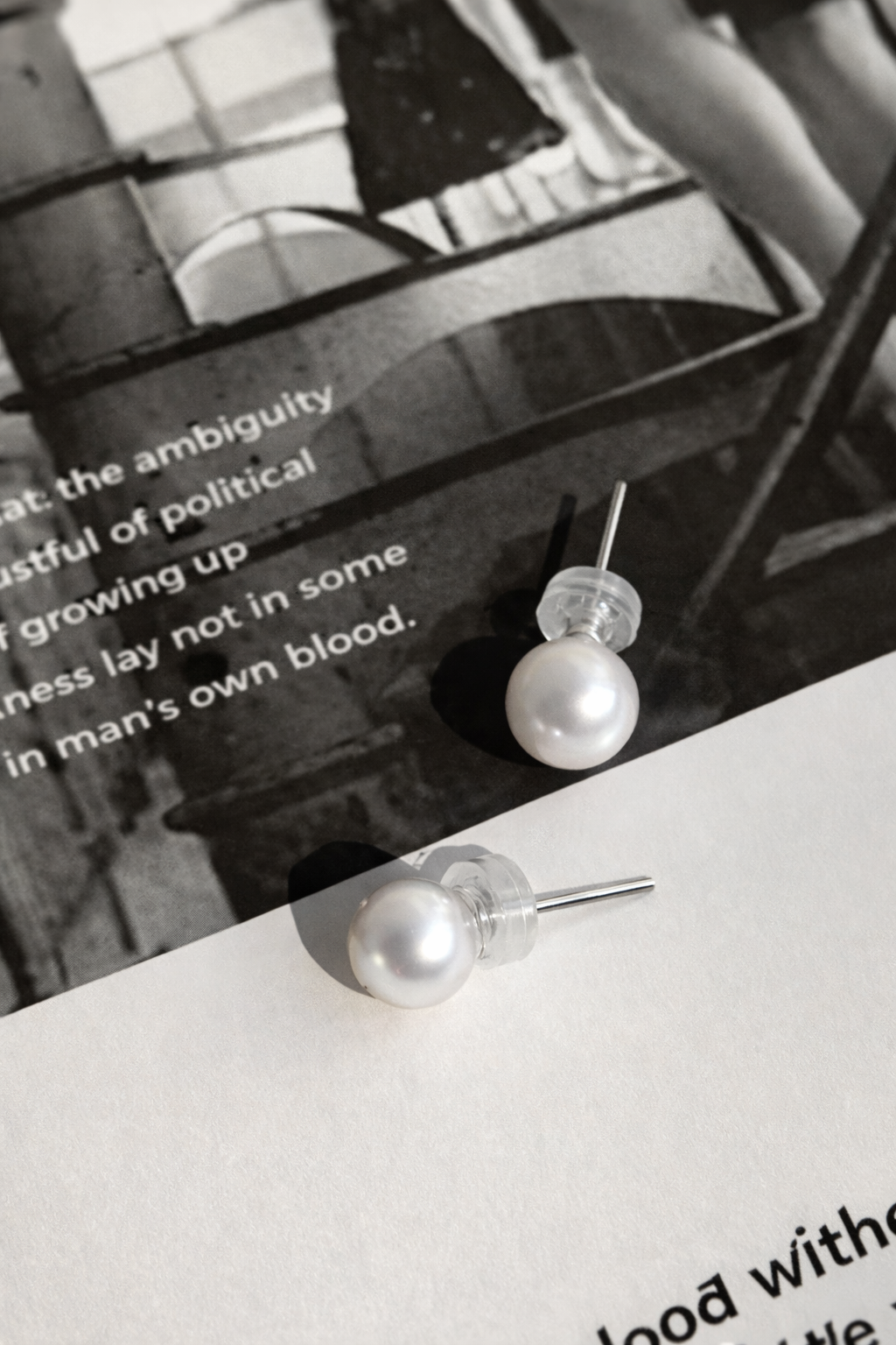 D 7-7.5mm | Lunar Halo | Stud Earrings | In stock｜Ships in 24h