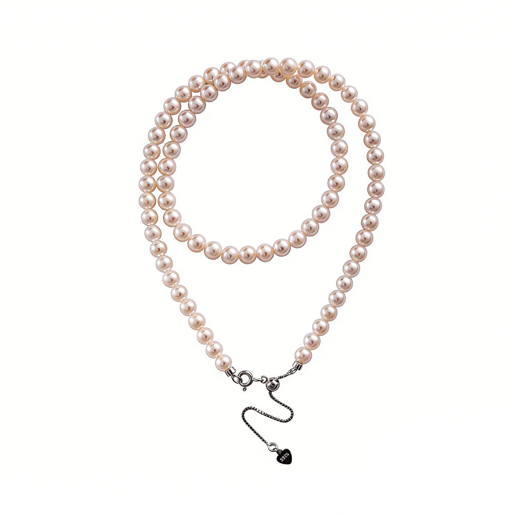 7.5-8mm | The Mirror of Light |  Full Strand Necklace