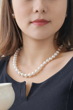 A 9-11mm | The Herald Light | Full Strand Necklace | In stock｜Ships in 24h