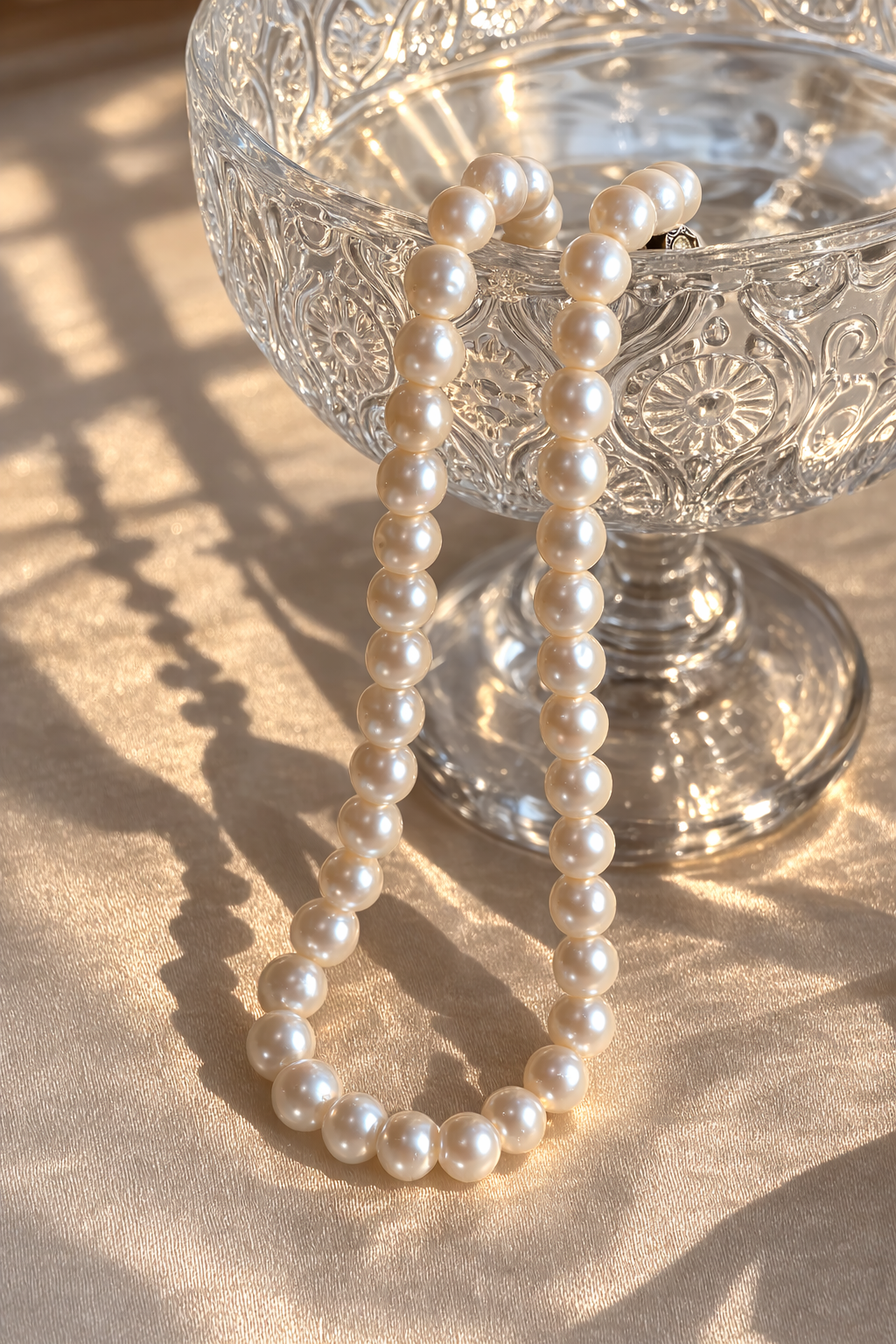 A 7.5-8mm | The Mirror of Light |  Full Strand Necklace | In stock｜Ships in 24h