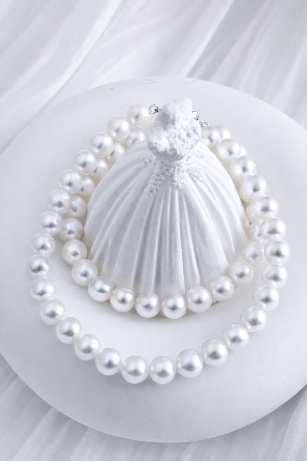 A 7.5-8mm | The Mirror of Light |  Full Strand Necklace