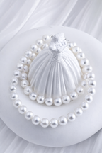 A 7.5-8mm | The Mirror of Light |  Full Strand Necklace