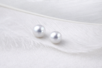 D 7-7.5mm | Lunar Halo | Stud Earrings