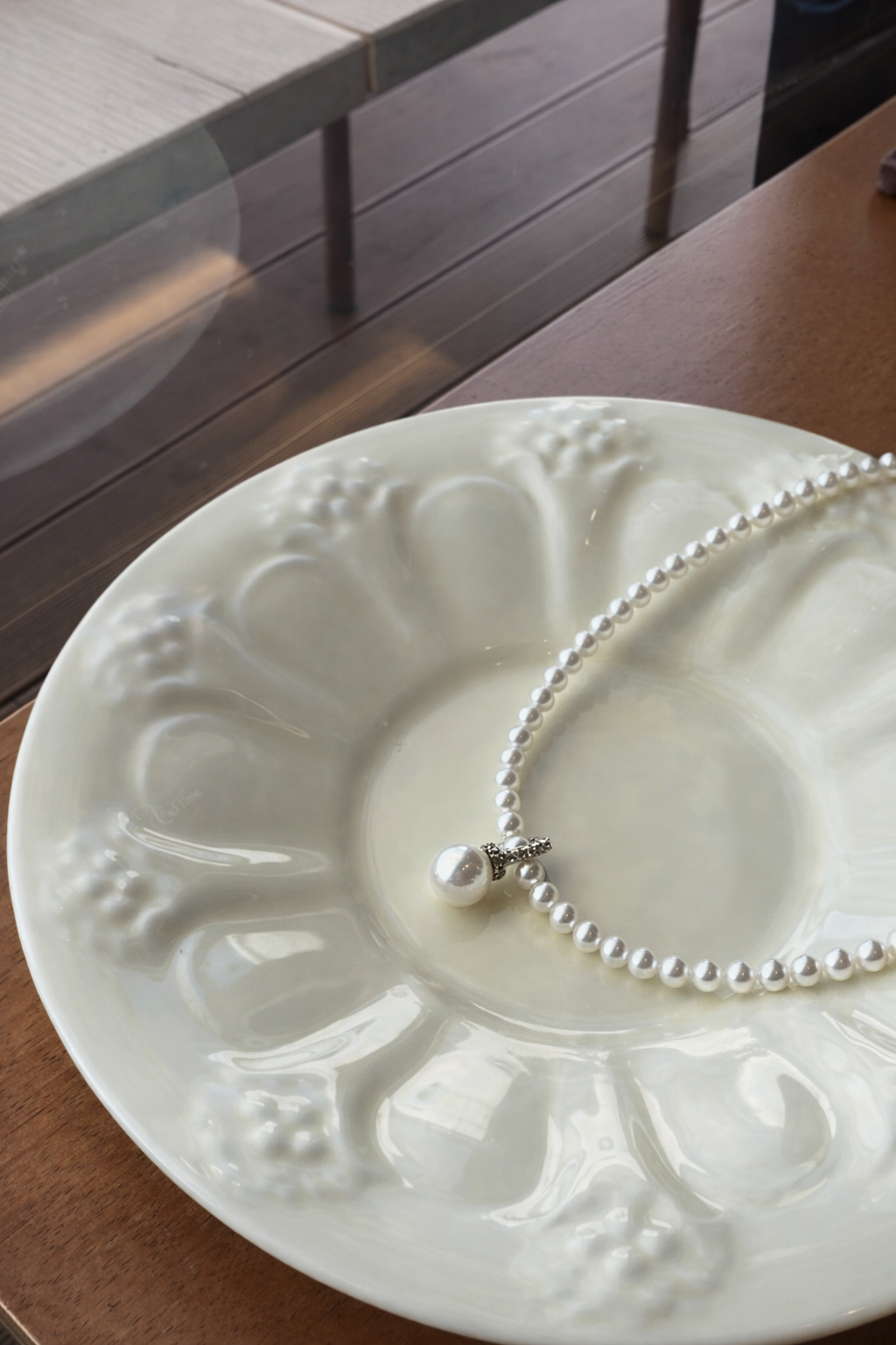 B 3.5–4mm + 8mm | The Held Point | Full Strand Necklace｜In stock｜Ships in 24h